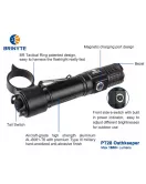 Brinyte PT28 Tactical Type-C Rechargeable EDC Flashlights 1600+ Lumens