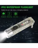 S11 Multi Function Keychain Flashlight (Clear)