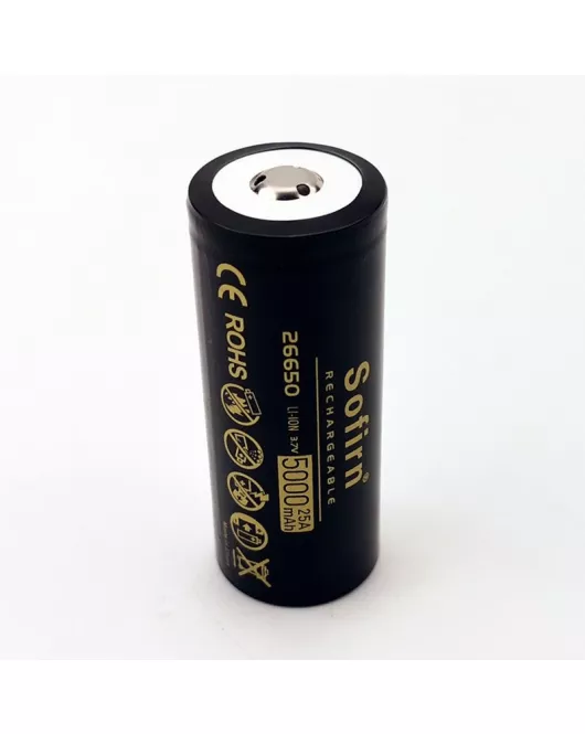 Sofirn 26650 5000 mAh HD Battery 25A Button Top