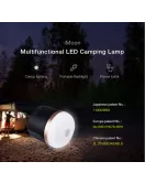 M1 Multifunctional LED Rechargeable Camping Light 7200mAh Li-Polymer Battery Bank 660 Lumens (Black)
