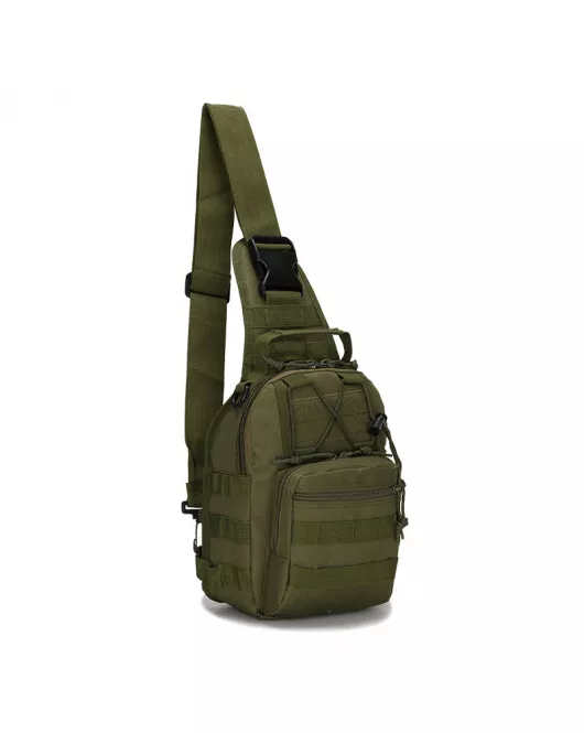EDC Shoulder Chest Backpack Single Shoulder Strap (Army Green)